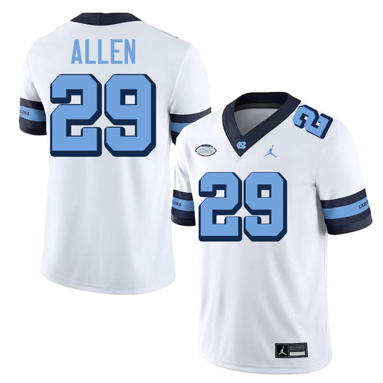 Marcus Allen UNC Jerseys,North Carolina Tar Heels #29 Marcus Allen Football Jerseys-Throwback White